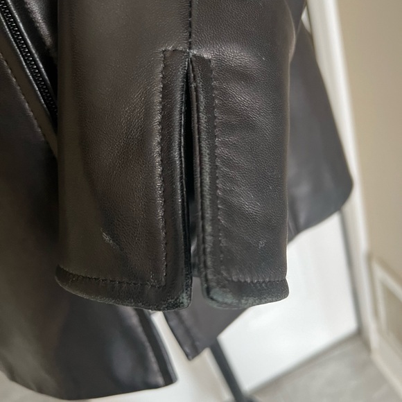 DANIER Black Leather Blazer Size S - Picture 4 of 9